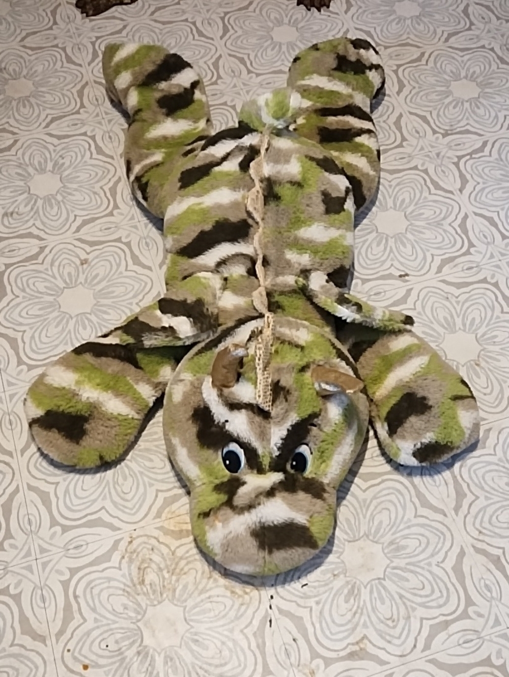 Camo Winged Dragon Floor Pillow Stuffed Magical Mythical Creatures Comfort Bed